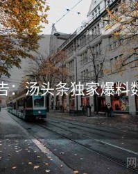 高能警告：汤头条独家爆料数据盘点