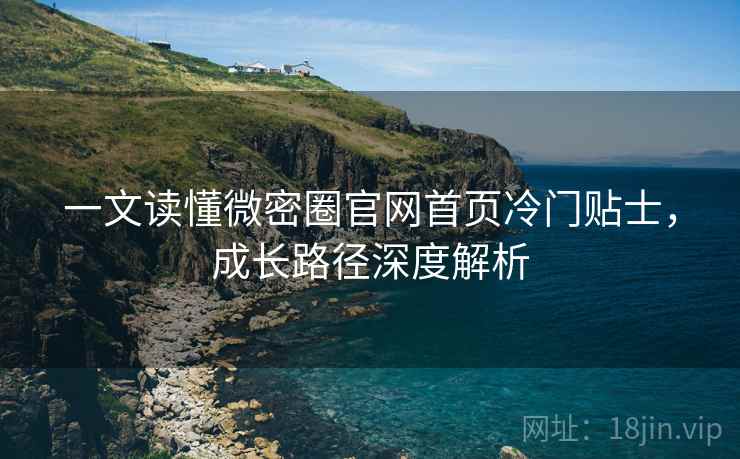 一文读懂微密圈官网首页冷门贴士，成长路径深度解析