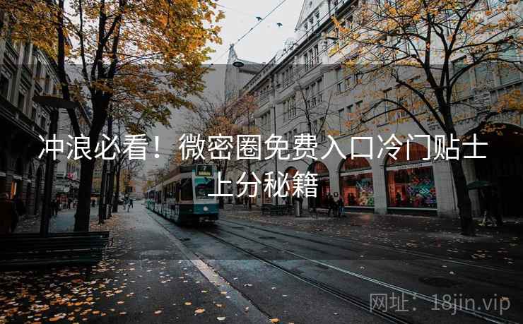 冲浪必看！微密圈免费入口冷门贴士上分秘籍