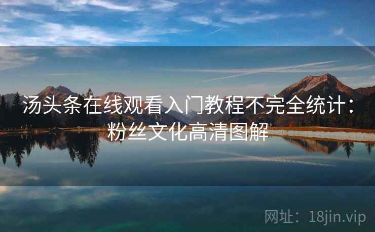 汤头条在线观看入门教程不完全统计：粉丝文化高清图解